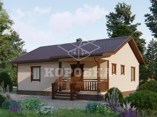 Проект Каркасного дома Размер: 8х10м Площадь: 80 м²